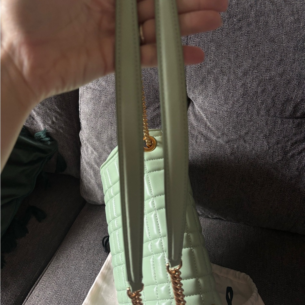 Kate Spade Mint Quilted Shoulder Bag with Gold Chain - Picture 6 of 9